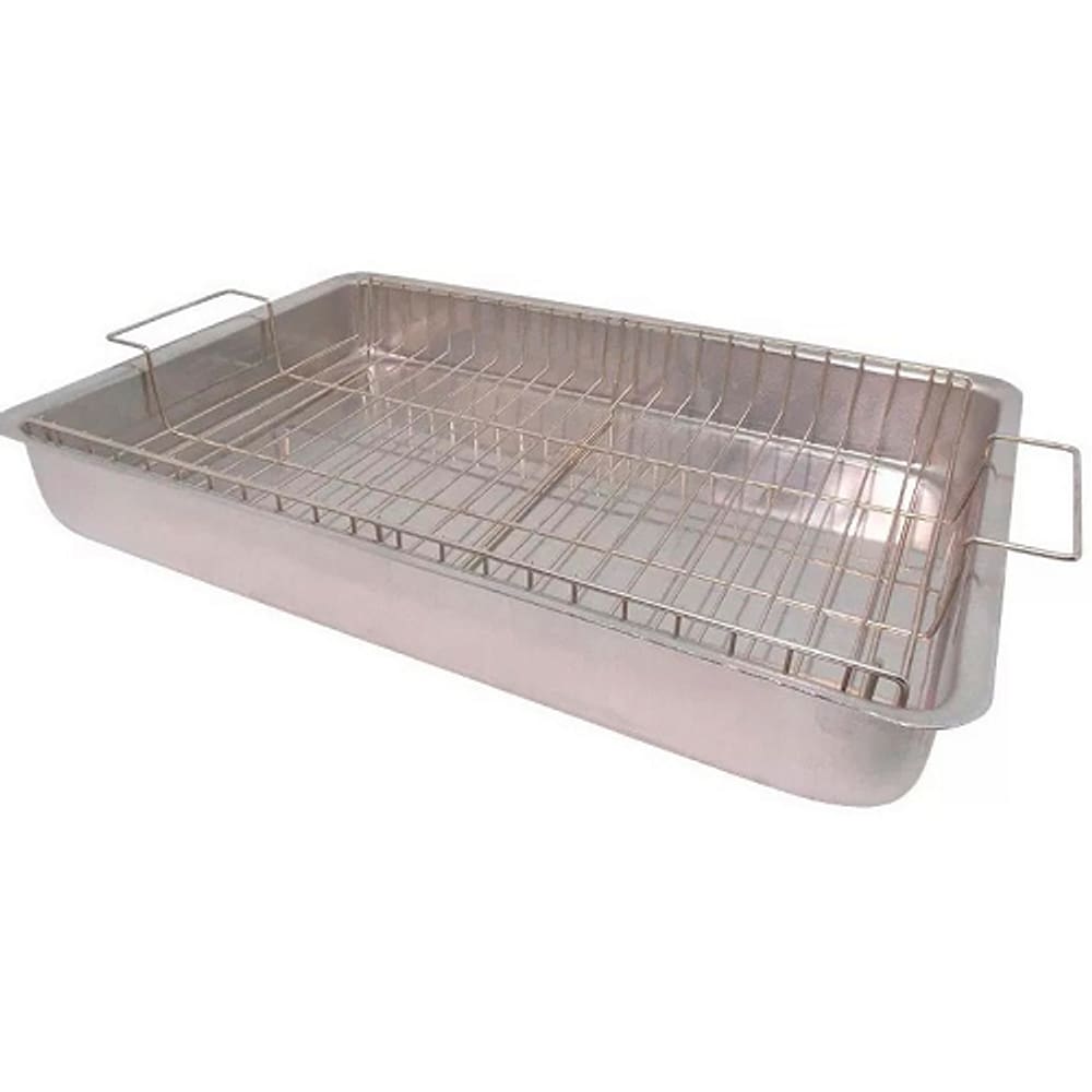 Forma Tabuleiro N°4 Com Grelha Grade Para Assar Borda Alta