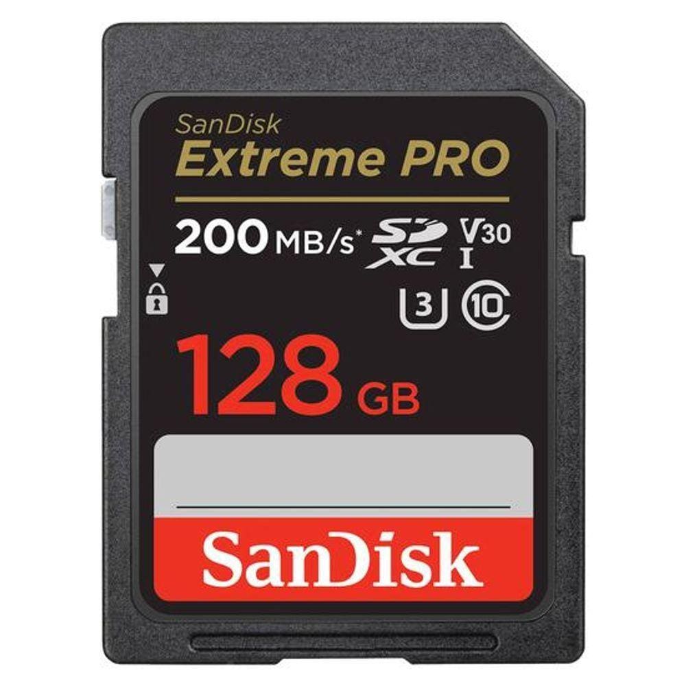 Cartao De Memoria Sandisk Extreme Pro 128gb / U3 / 200mbs - Sdsdxxd-128g-gn4in