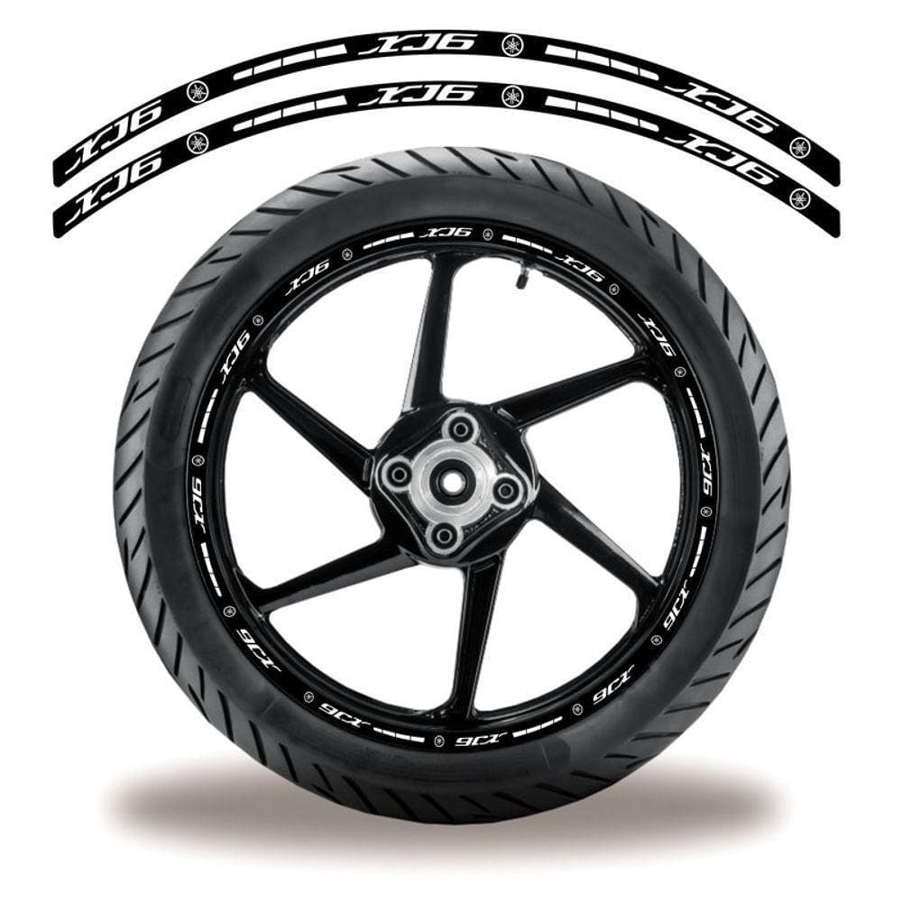 Friso De Roda Adesivo Refletivo Moto Xj6 Preto