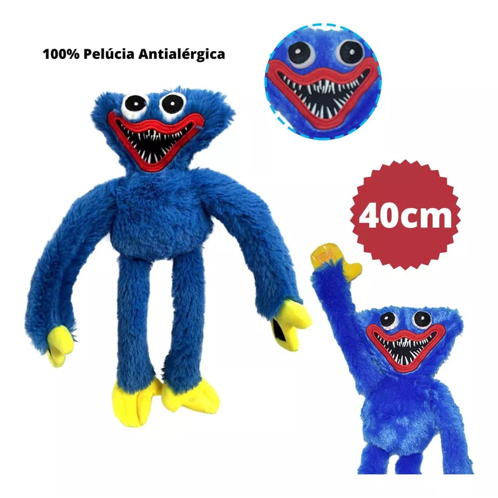 Pelúcia Poppy Playtime Jogo Brinquedos Boneco Pelúcia Huggy no