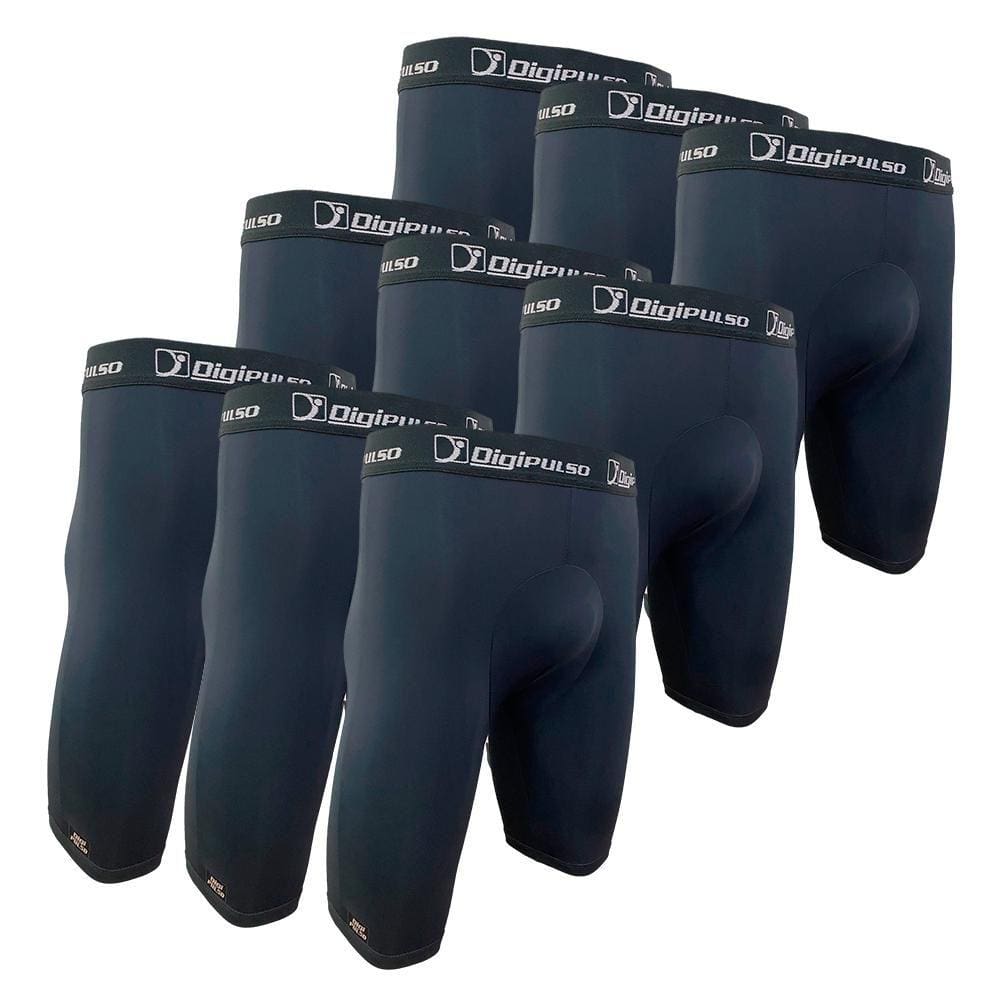 Kit 9 Bermuda Masculina Ciclista Ortopédica Cintura Alta