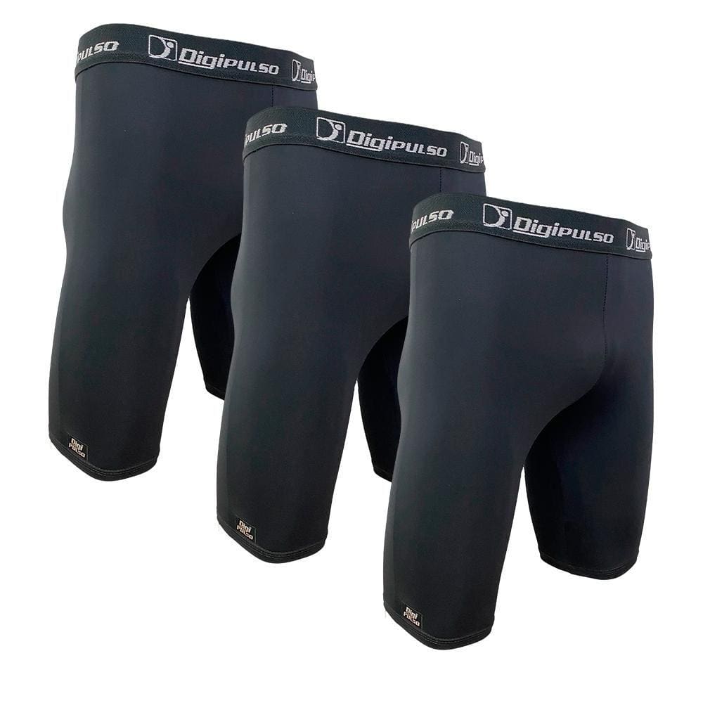 Kit 3 Bermuda Ciclista Proteção UV Térmica Ortopédica