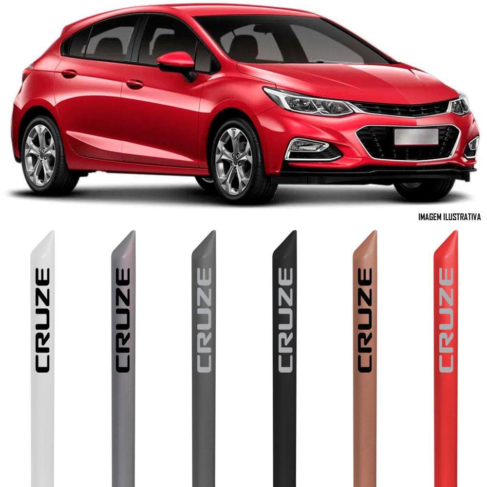 Jogo Friso Lateral Pintado Chevrolet Cruze 2017 2018 2019 2020 2021 2022