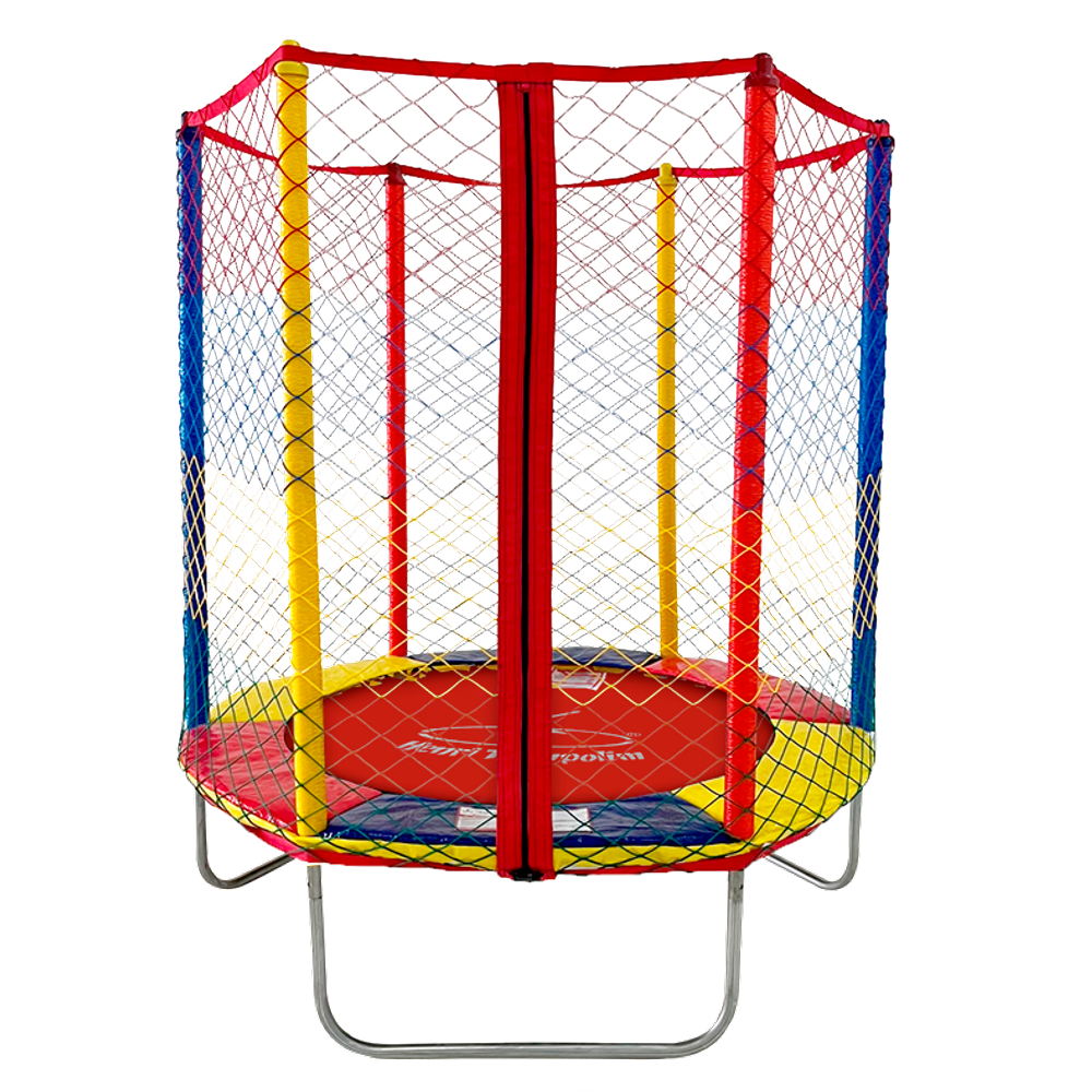 Cama Elástica Pula Pula 1,40m Linha Click Vermelha Henri Trampolim