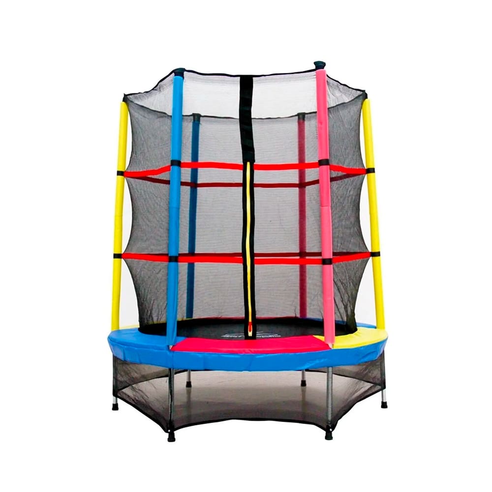 Cama Elástica Pula Pula 1,40m P.Color Henri Trampolim Linha Plus c/ Zíper Preta