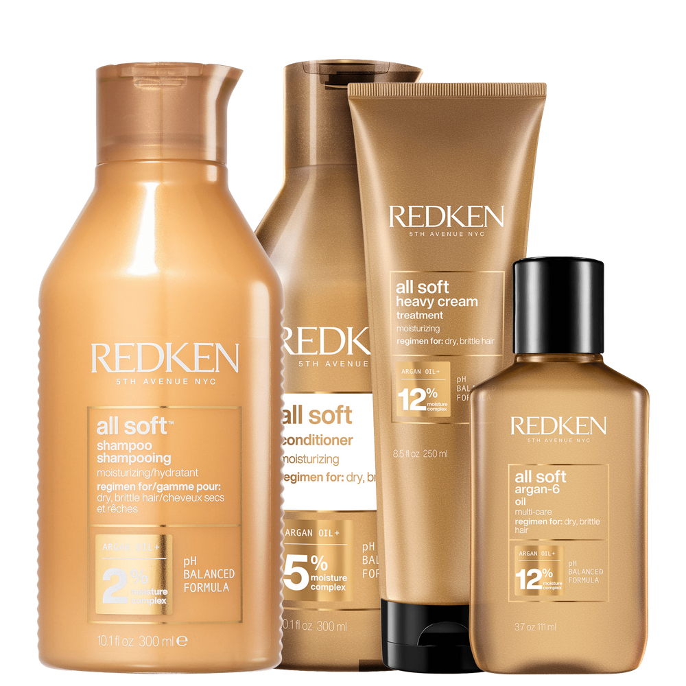 Kit Redken All Soft Heavy Argan-6 (4 Produtos)