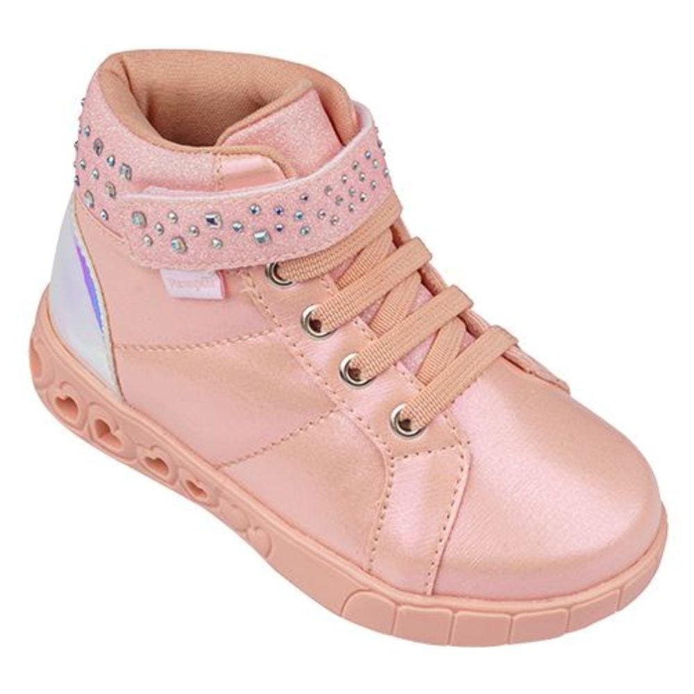 Tênis Infantil Feminino Sneaker Com Luz Pampili Ref: 670031 23/32