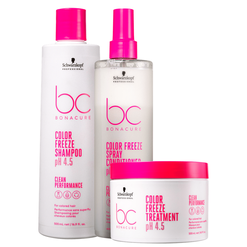 Kit Schwarzkopf Professional BC Bonacure Clean Performance Color Freeze Profissional (3 Produtos)