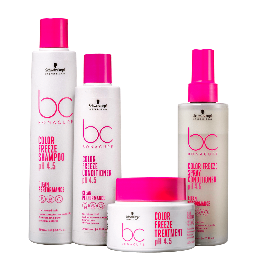 Kit Schwarzkopf Professional BC Bonacure Clean Performance Color Freeze Quarteto (4 Produtos)