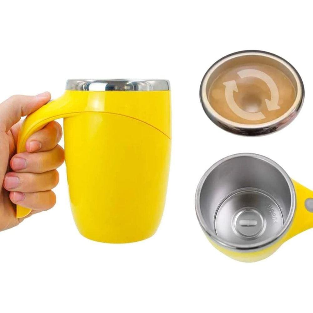 Caneca Térmica Com Tampa 380 ml Mixer A Pilha