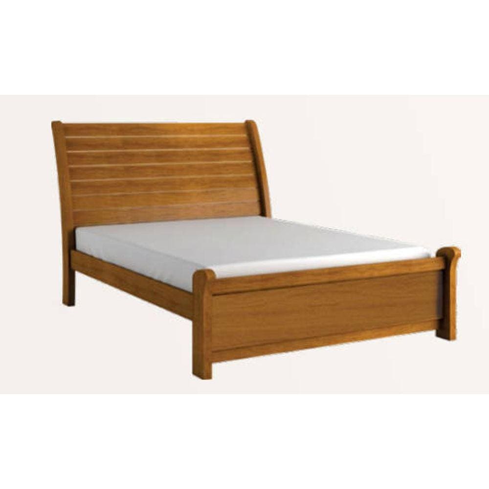 Cama Casal 1,40 estrutura em MDF design moderno - Siena-Nature - Bianchi Móveis
