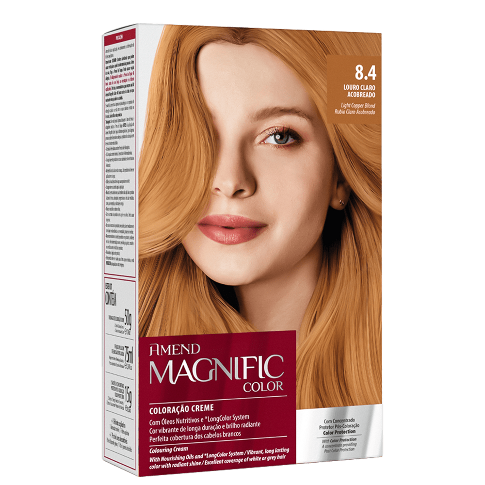 Amend Magnific 8.4 Louro Claro Acobreado - Coloração 200g