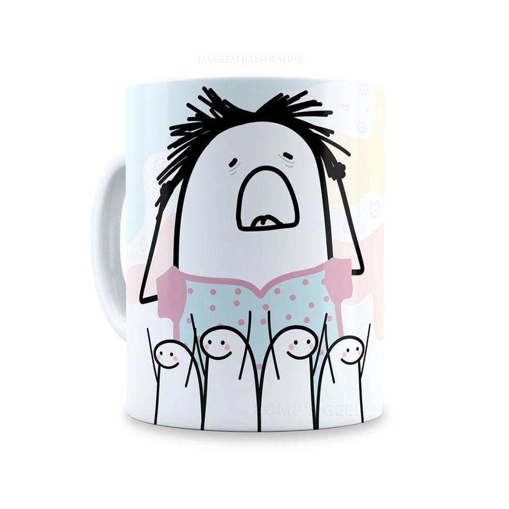 Caneca Dia Das Maes Eu Era Normal Flork 007