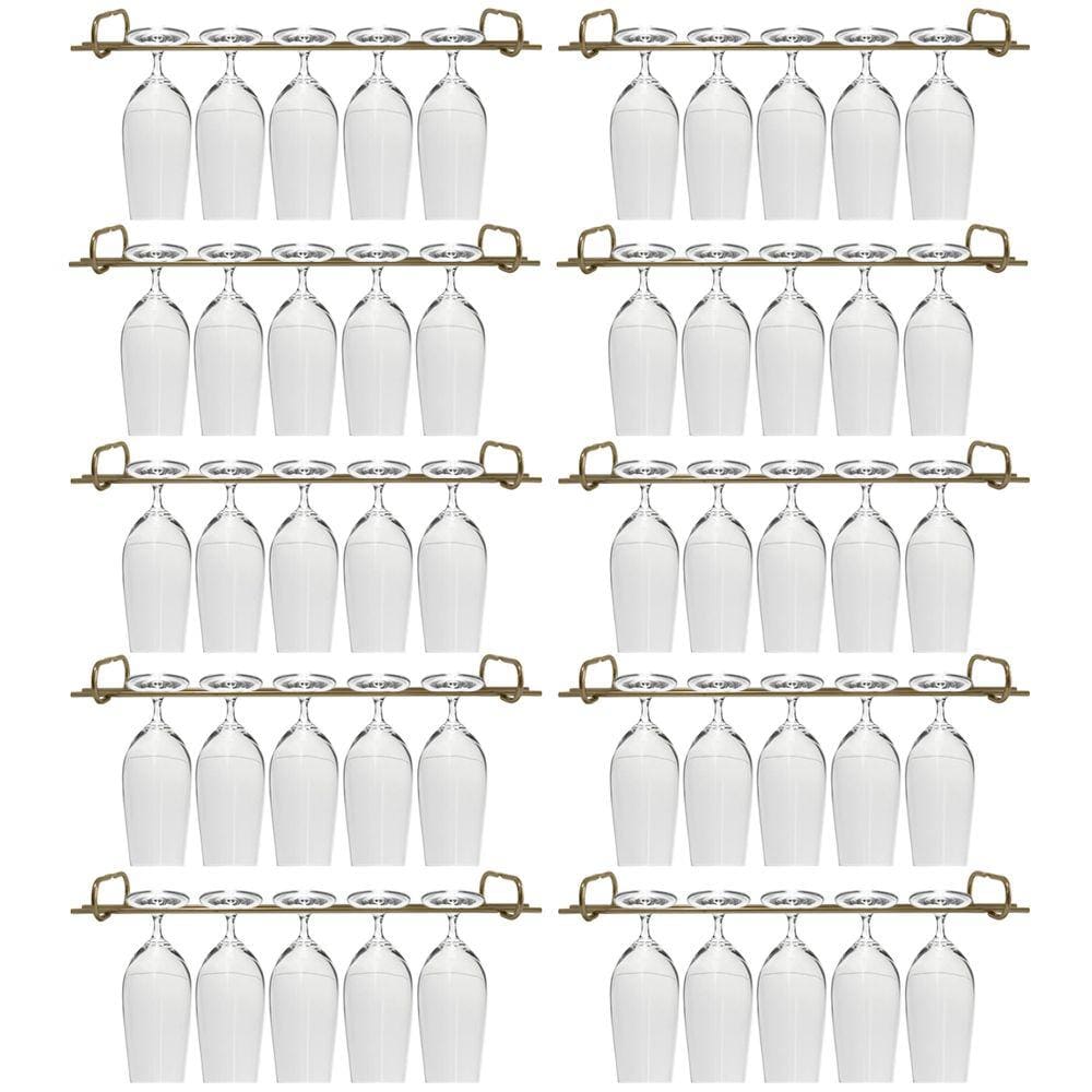 Conjunto 10 Organizadores Suportes De Taças 42cm Porta Taças Retos