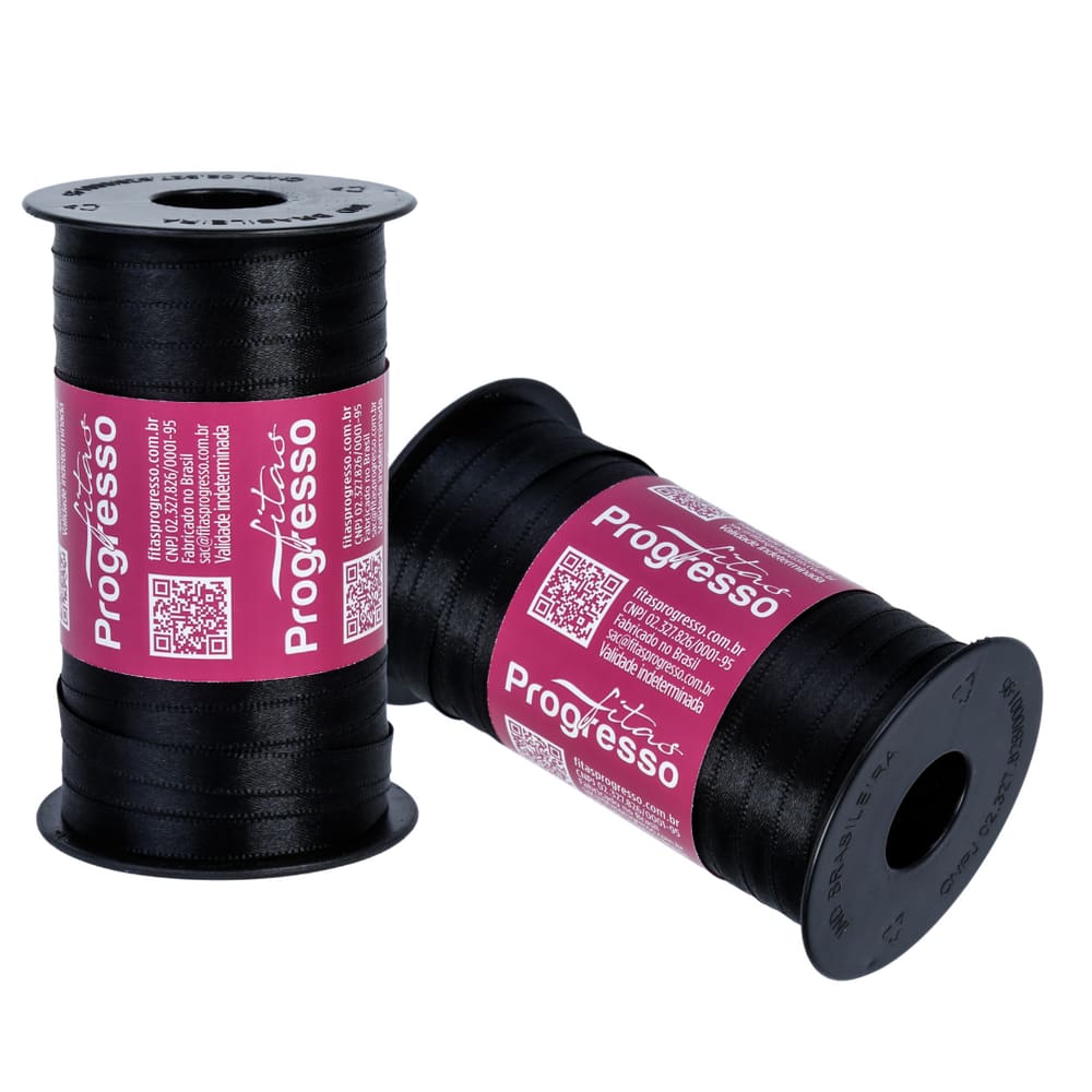 Fita de Cetim Fitas Progresso CF 001 - 7mm - 100m