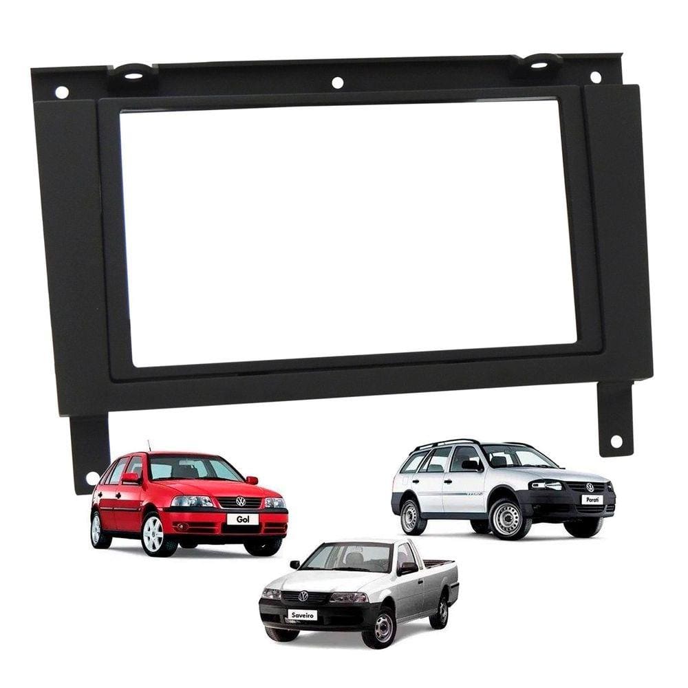 Moldura 2 Din Painel Gol Saveiro Parati G3 Fiamon