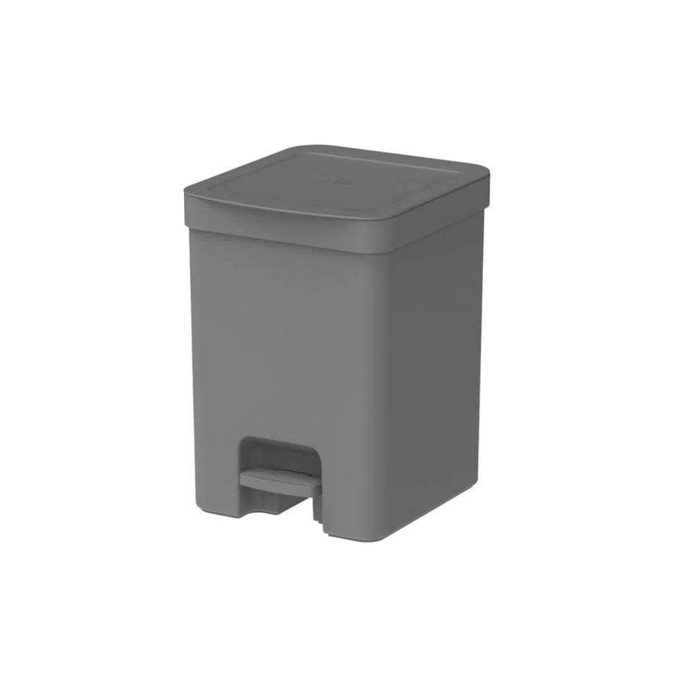 Lixeira Com Pedal Trium 12 L Chumbo