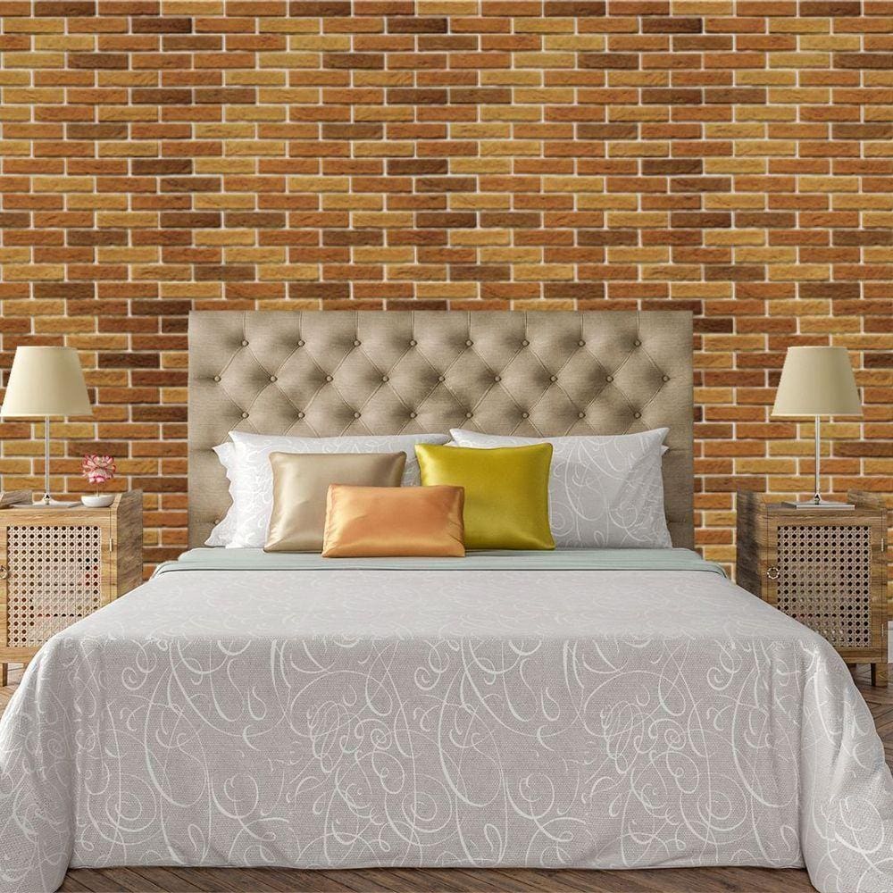 Papel De Parede Adesivo Tijolo Lavável Sala Quarto Cozinha 3m
