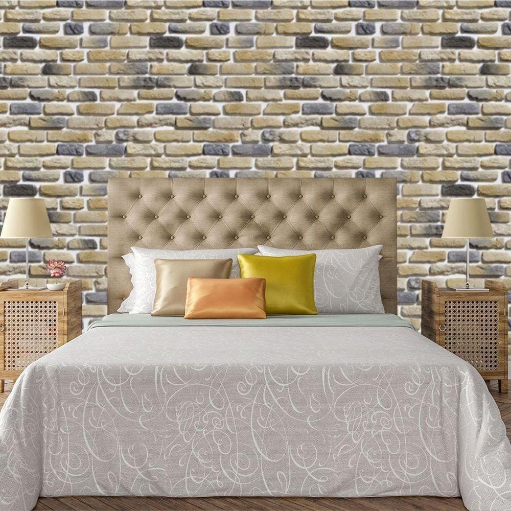 Papel De Parede Adesivo Tijolo Lavável Sala Quarto Cozinha 3m
