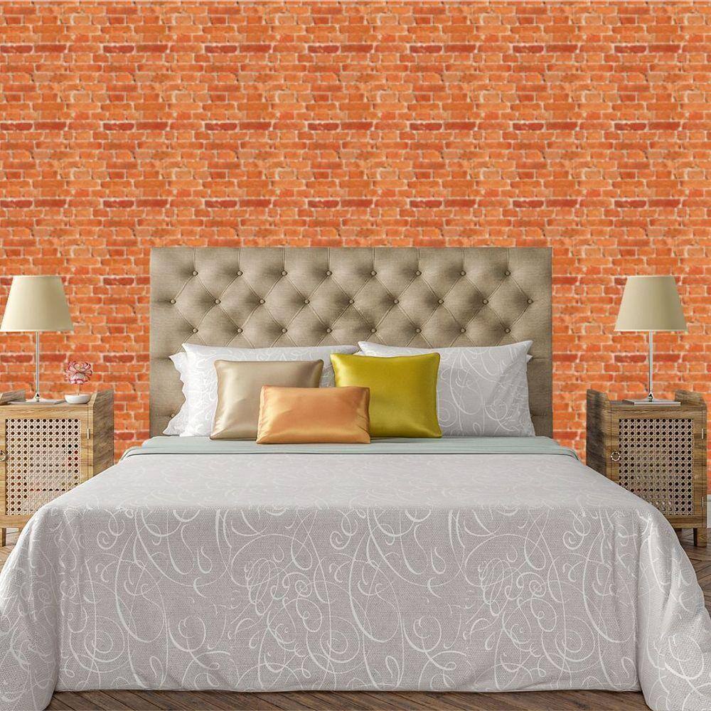 Papel De Parede Adesivo Tijolo Lavável Sala Quarto Cozinha 3m