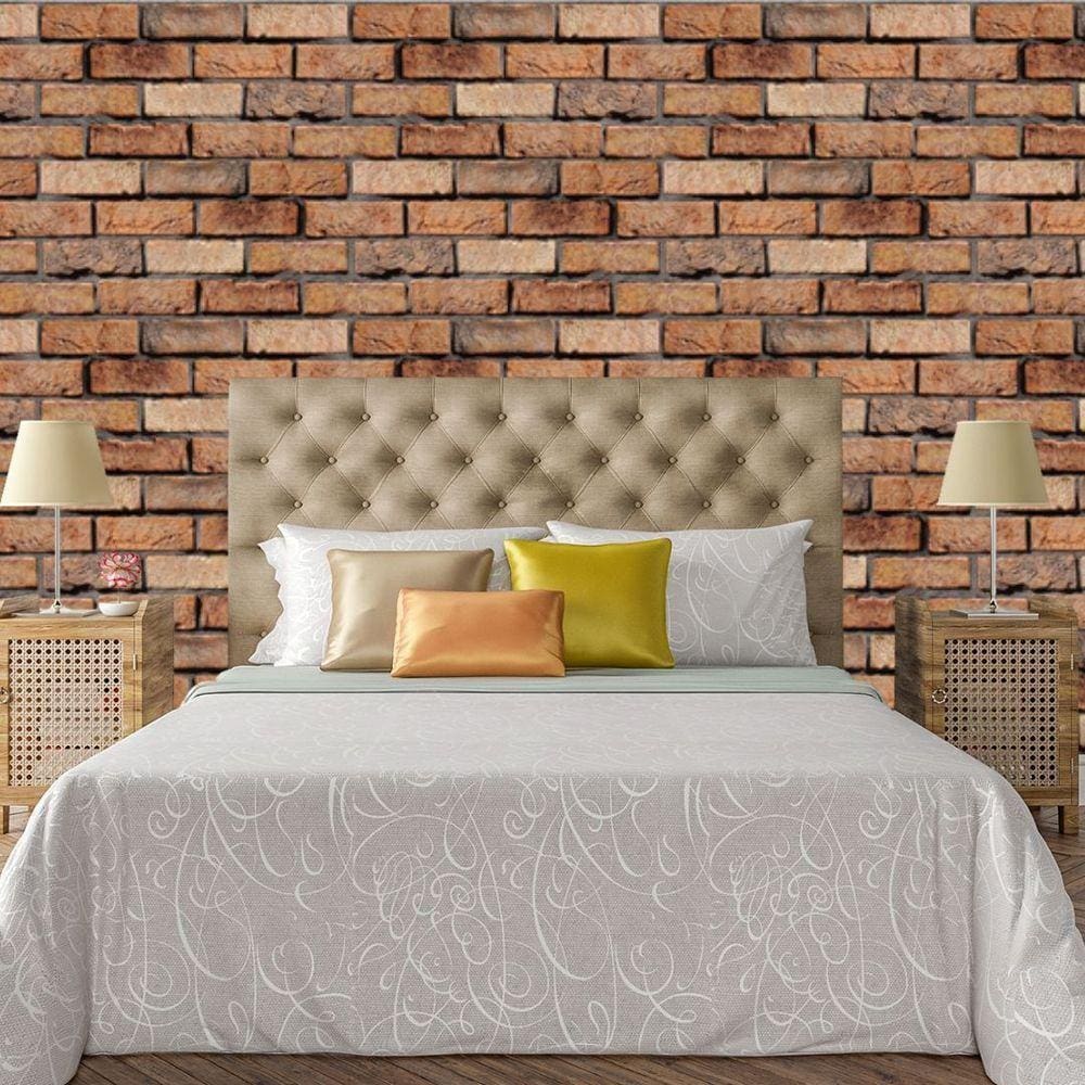 Papel De Parede Adesivo Tijolo Lavável Sala Quarto Cozinha