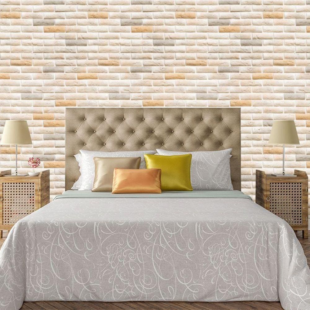 Papel De Parede Adesivo Tijolo Lavável Sala Quarto Cozinha 3m