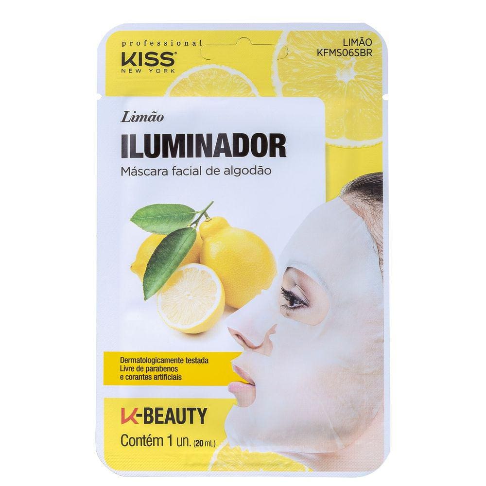 Kiss New York Limão - Máscara Iluminadora 20ml BLZ