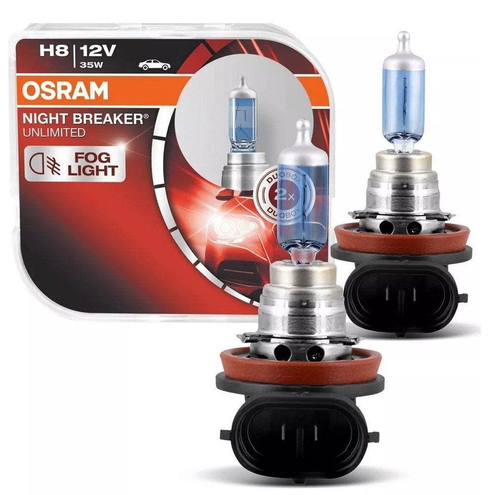Lâmpada Halógena H8 NightBreaker 35W Duo Osram (Par)