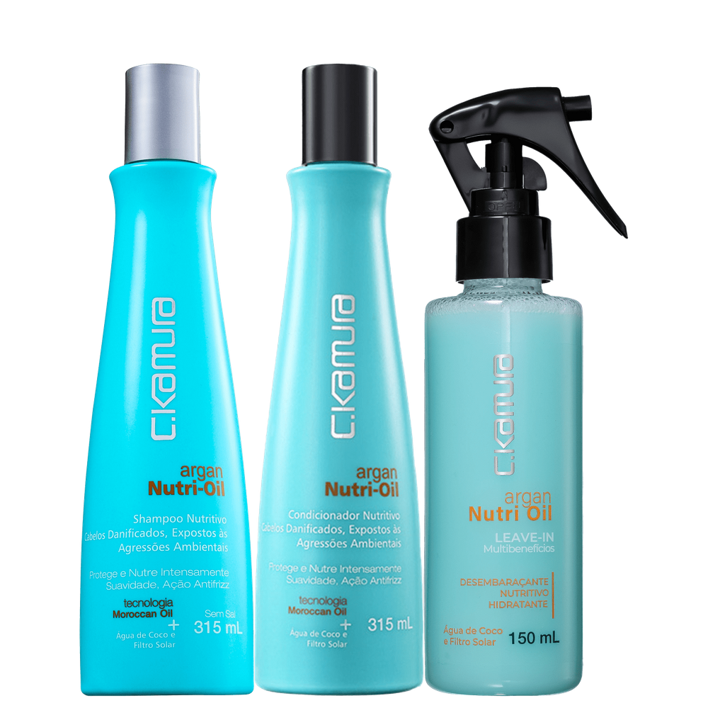 Kit C.Kamura Argan Nutri-Oil (3 Produtos)
