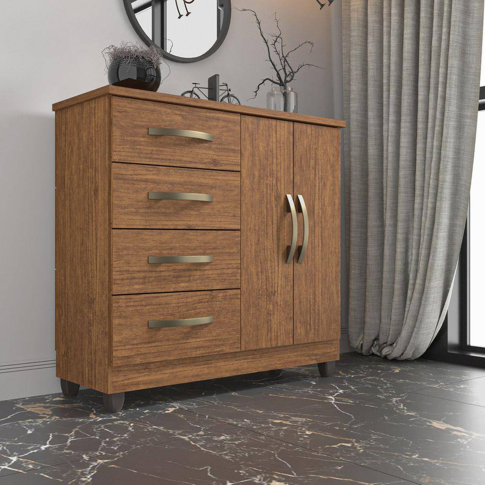 Cômoda 2 Portas 4 Gavetas Dubai Plus Com Sapateira | Extra