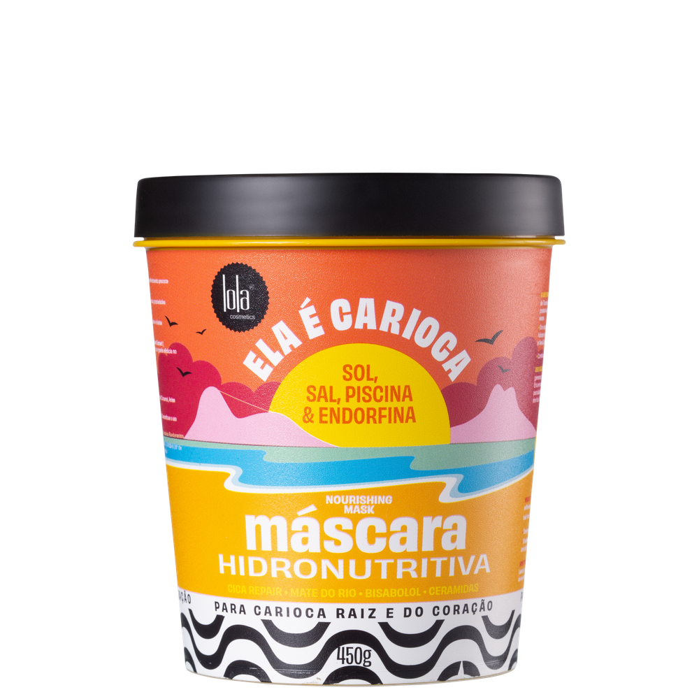 Lola Cosmetics Ela é Carioca Sol, Sal, Piscina & Endorfina – Máscara Hidronutritiva 450g