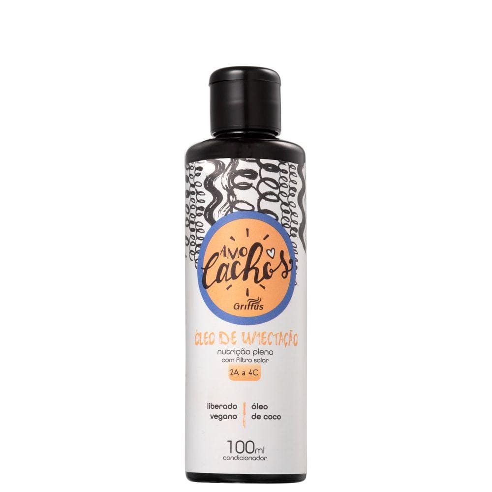 Griffus Amo Cachos Coco Umectação - Óleo Capilar 100ml Blz