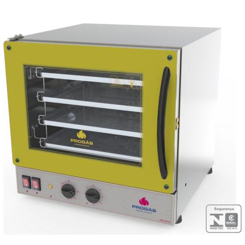 Forno Turbo Eletrico Progás Prp-004 G2 4 Assad Fast Oven Amarelo