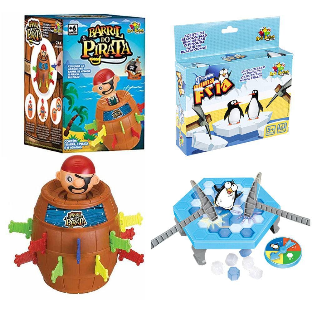 Jogo Infantil Macaco Game Cai Cai + Pinguim Game Quebra Gelo