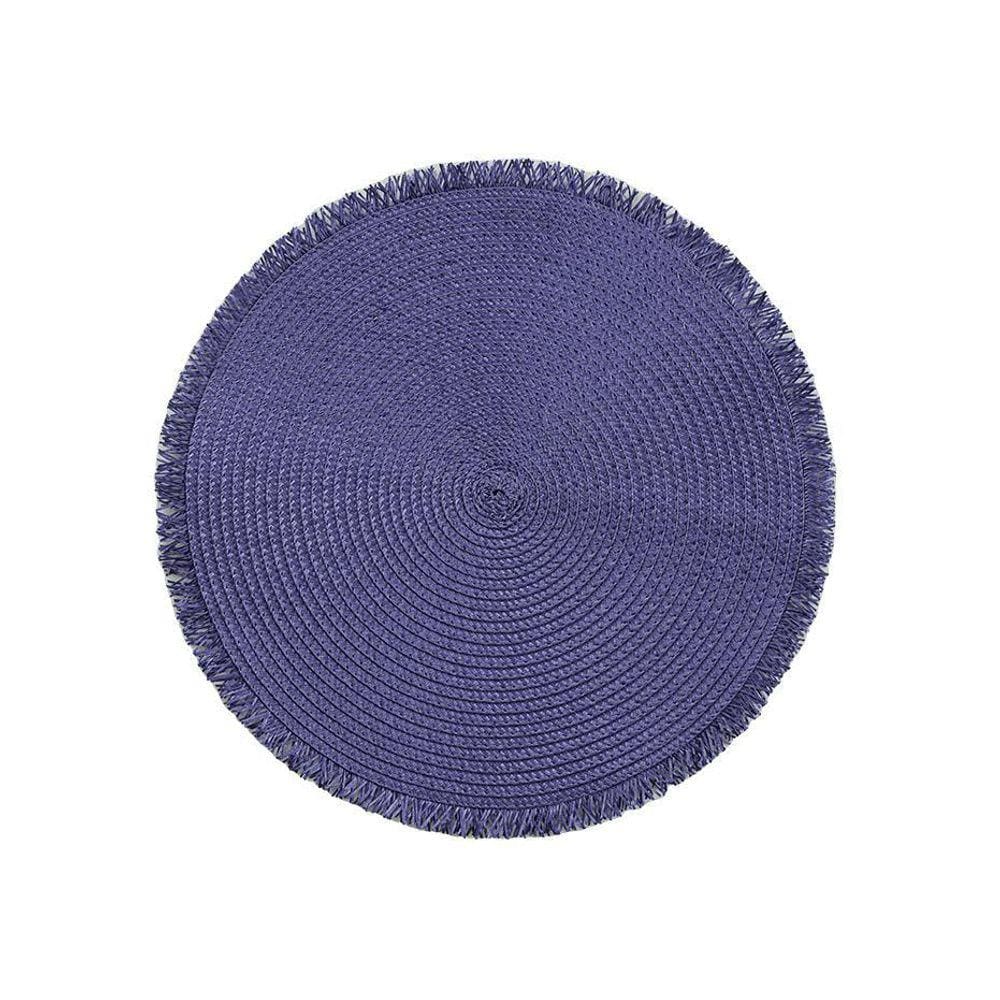 Jogo Americano 4 Lugares Frill Azul 38 Cm Mimo Style Ja22203
