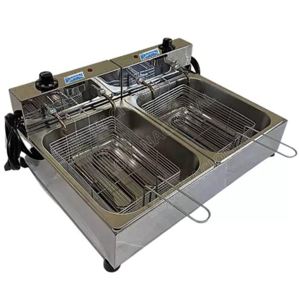 Fritadeira Industrial Elétrica 2 Cubas 10 L 220V Loja Nacional