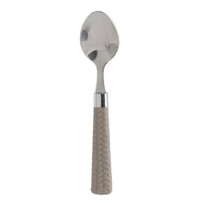 Jogo 6 Colheres Chá Rattan Prata 16 Cm - Mimo Style Atj06Ch