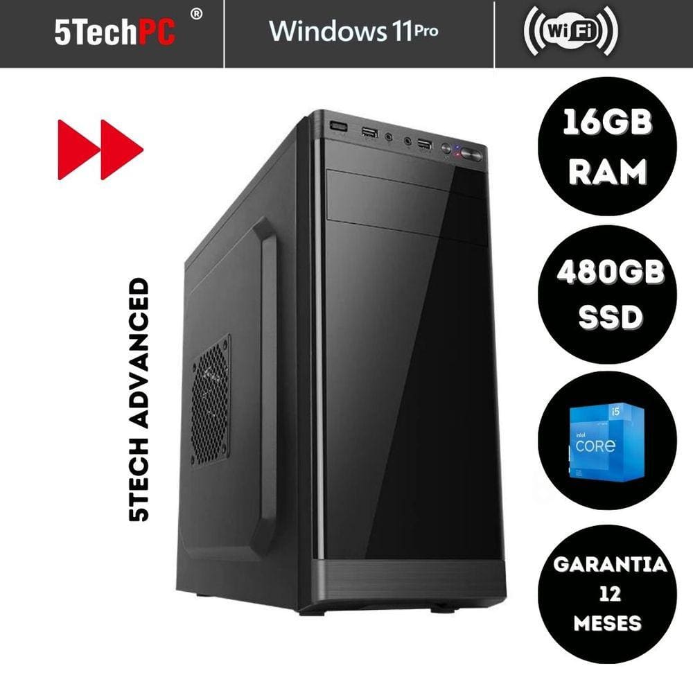 Computador 5tech Advanced i5 3470 16Gb SSD 480, Windows 11, Wifi