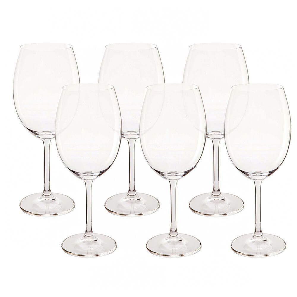 Jogo de Taças de Vinho Cristal 6 peças 580ml