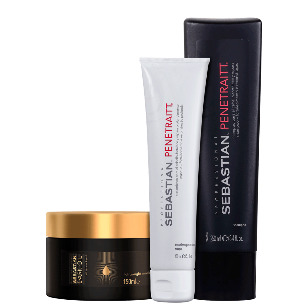 Kit Sebastian Professional Dark Oil Penetraitt (3 Produtos)