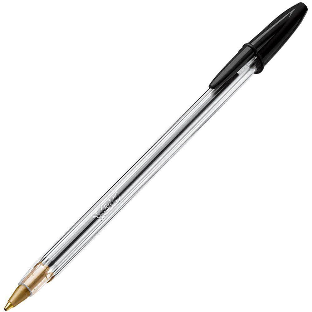 Caneta Esferográfica Bic Cristal Dura+ 1.0mm Preta - 1un