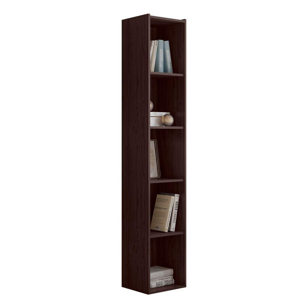 Estante Para Livros com 4 Prateleiras 33cm Julia Castanho - Montanaris Decor