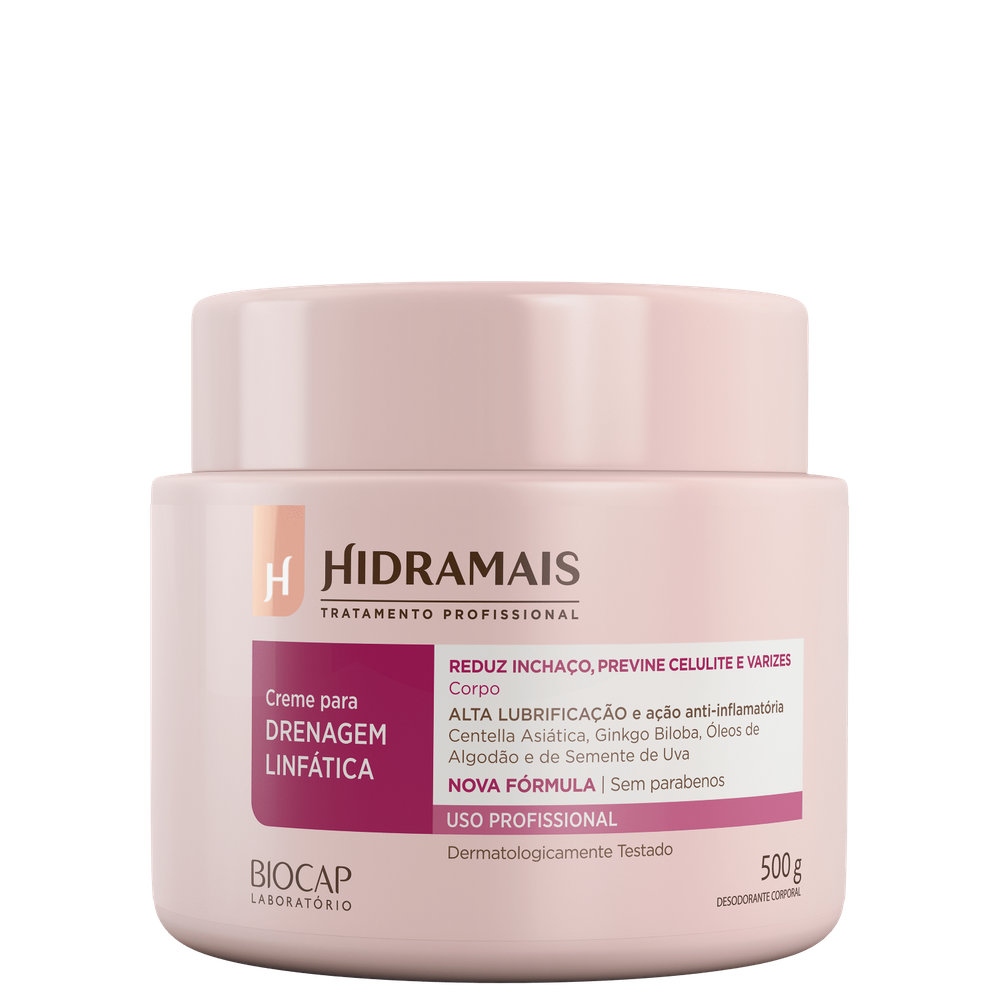 Hidramais Drenagem Linfática - Creme de Massagem 500g