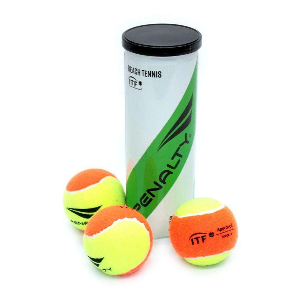 Bola De Beach Tênnis Penalty XXII Pressurizada Kit 3 Unidades
