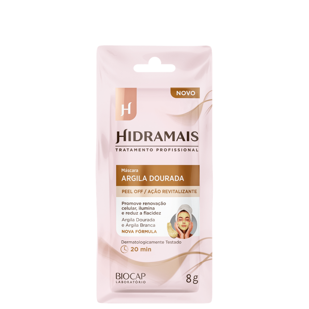 Hidramais Argila Dourada - Máscara Facial 8g