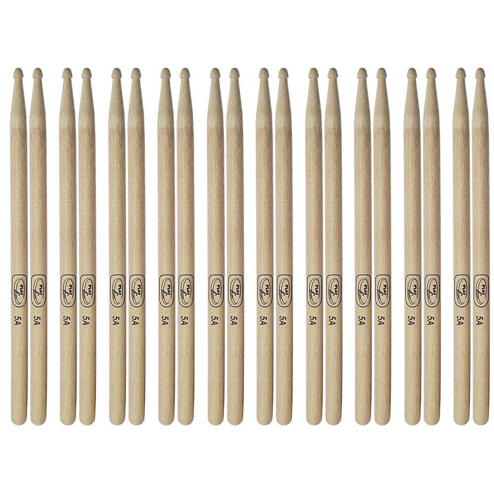 Kit com 50 Pares de Baquetas para Bateria Hickory 5A New York