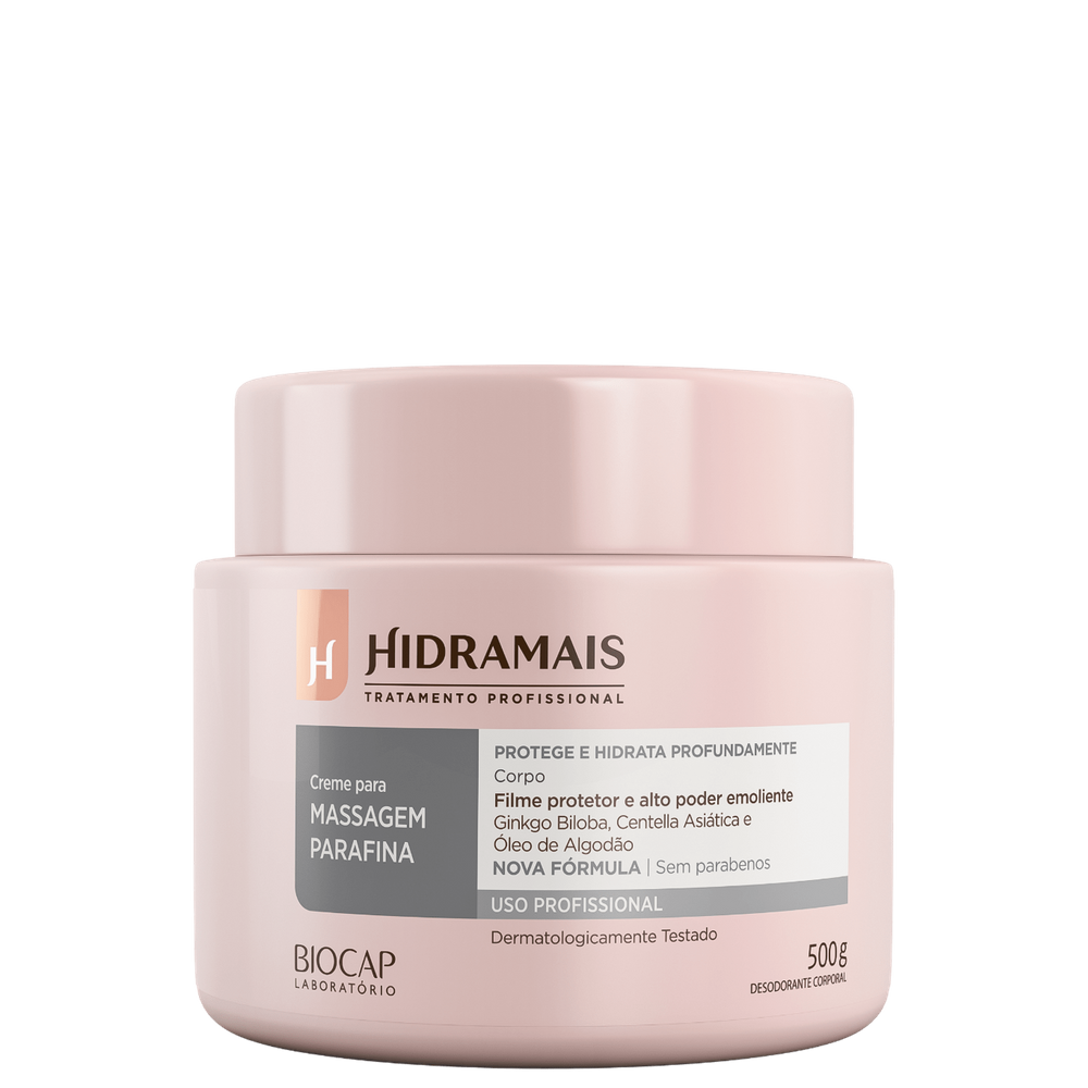 Hidramais Parafina - Creme para Massagem 500g