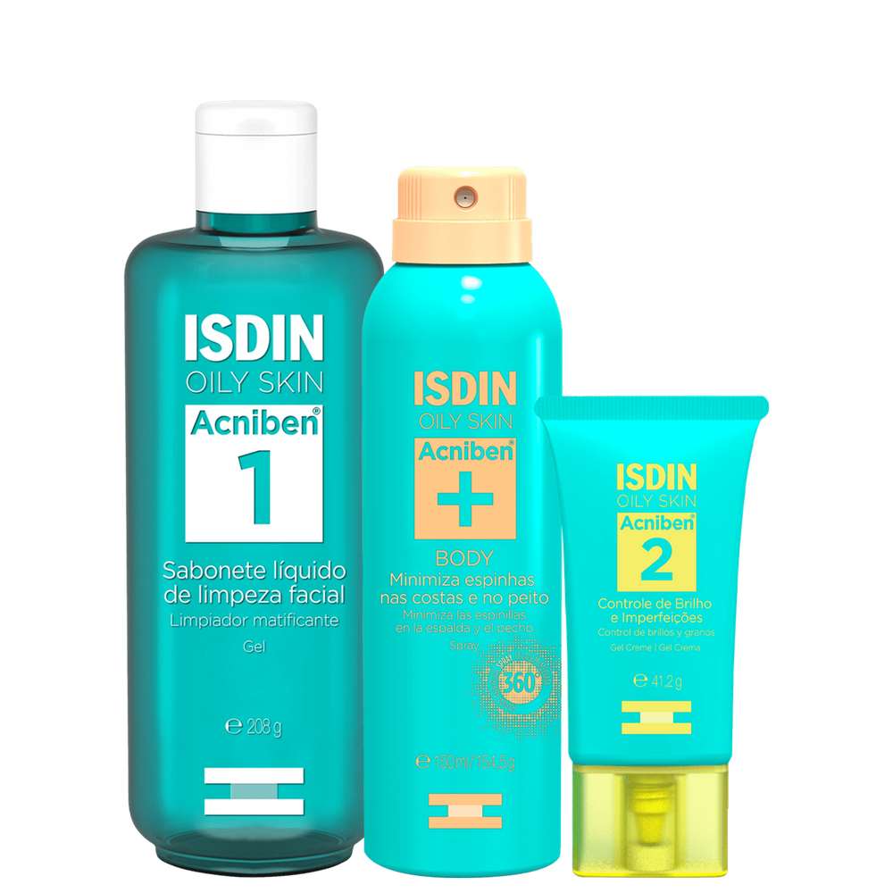 Kit ISDIN Acniben Face & Body (3 Produtos)