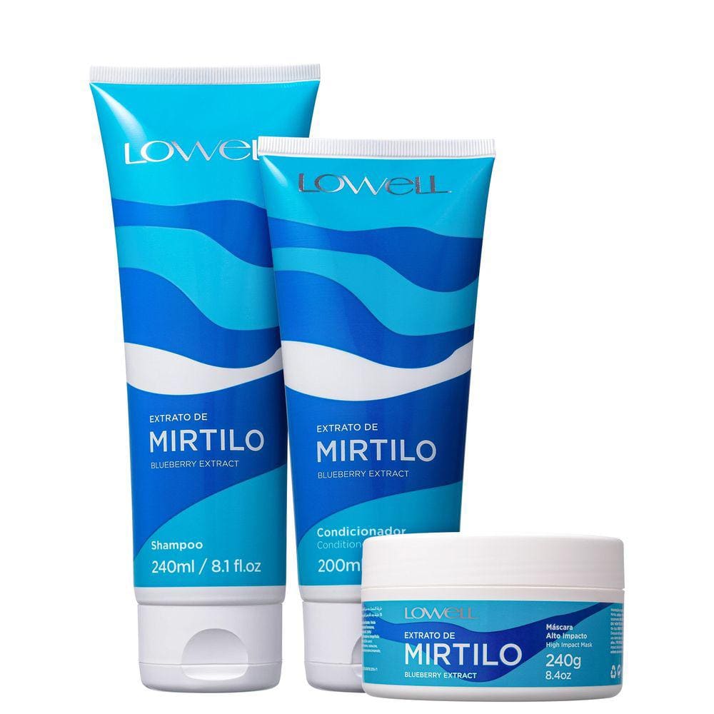 Kit Lowell Extrato de Mirtilo Trio (3 Produtos)