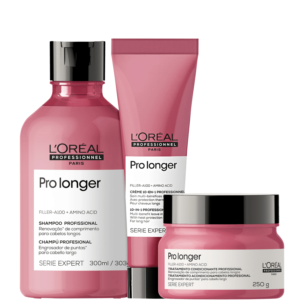 Kit L`Oréal Pro Longer Preenchimento de Pontas (3 produtos)
